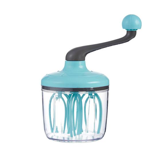 Ручной венчик Полуавтоматический роторный взбиватель яиц для крема, безе, яичный миксер Легкое кухонное приспособление для выпечки, смешивания