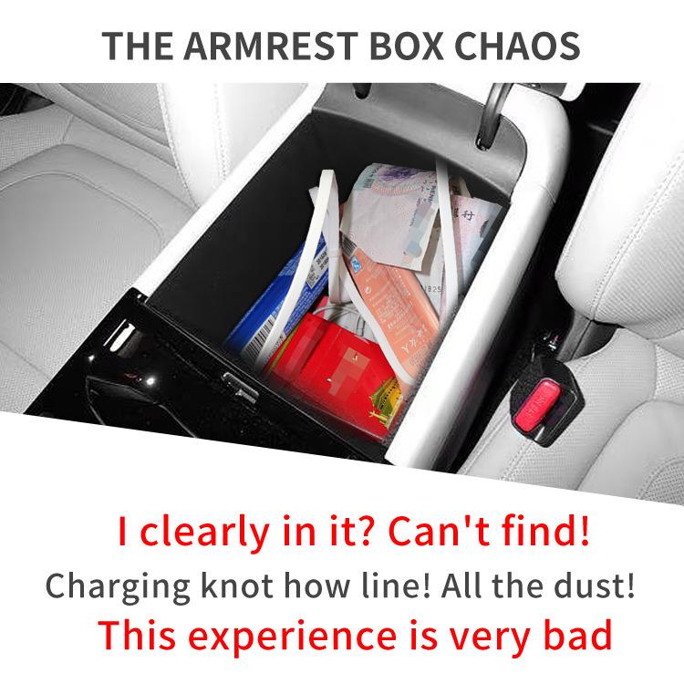 Tucson TUCSON Armrest & Center Console Storage Box – Fits 25 Models.