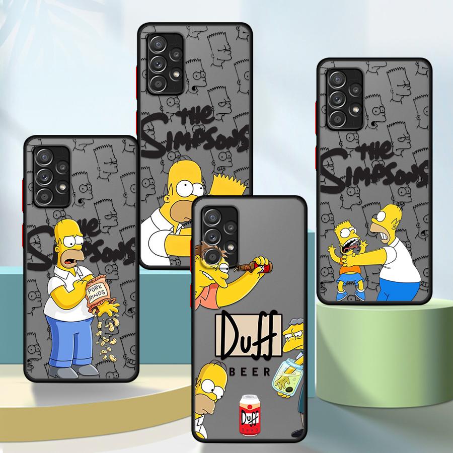 The Simpsons Family Phone case for Samsung Galaxy A21s A22 A71 A72 A73 A23 A25 A52s A53 A54 A55 A24 A31 A32 A33 A34 A51 A52