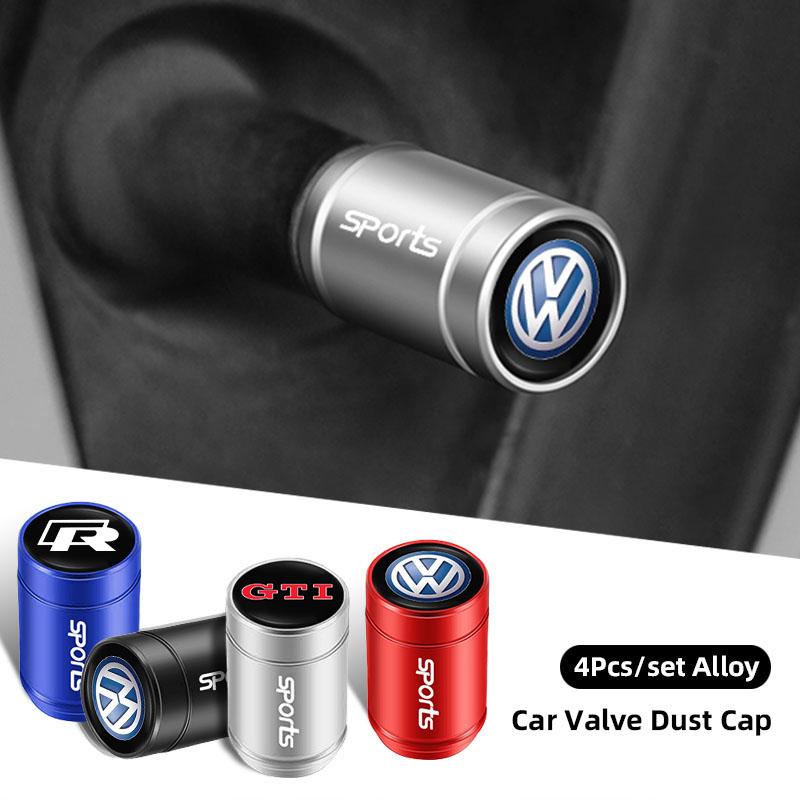 SVLHP1 4 шт. Колпачок клапана Volkswagen из сплава Пылезащитный колпачок Аксессуары для шин автомобиля Для VW Polo Golf GTI CC Tiguan Arteon Passat Jetta Touareg ID.3