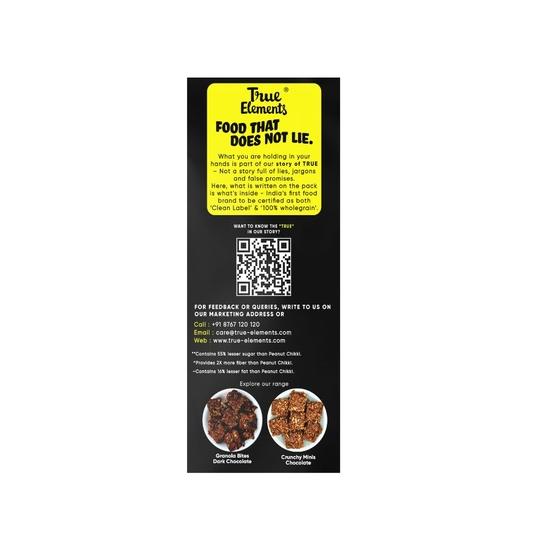 True Elements Millet Chikki with Jaggery -Peanuts, Millets and Raw Honey | Mini Bars | No Added Preservatives and Colours (12 pieces, 20g each 240 g)