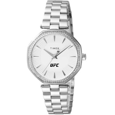 Часы UFC Jewel с белым циферблатом, кварцевые, водонепроницаемые, 5 АТМ, минеральное стекло, TW2V83200, серебристые, 36,5 мм, мужские [Товар]