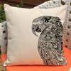 Eagle Pillows Home Decor Black Sketch Tatoo Stylish Birds Nightowl Hawk Swan Cushion Cover High Quality Sofa Pillow Case 45X45Cm