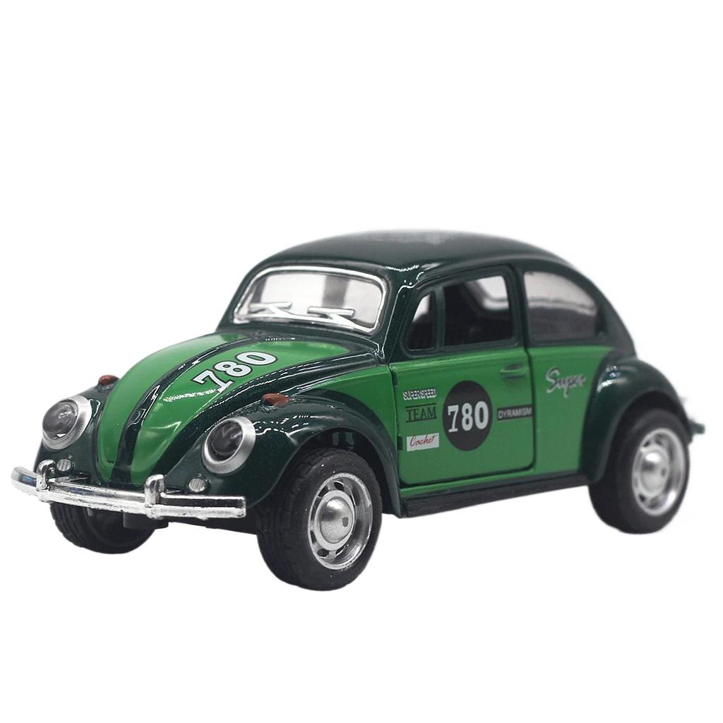 1/32 Scale Beetle Alloy Car Diecasts Metal Classic Toy Model with Pull Back Function Vehicles for Child Gifts