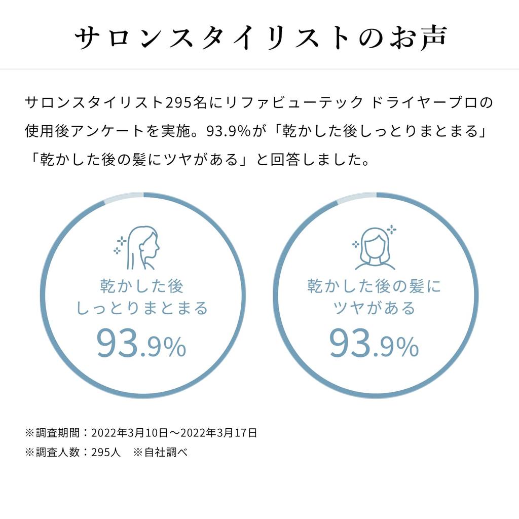 [Эксклюзив для официального магазина] ReFa DRYER PRO White Оригинальный продукт ReFa Dryer Pro В комплект входит руководство по большому объему воздуха