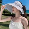 Open Crown Fisherman Hat Wide Brim Panama Cap Versatile Beach Cap  Summer
