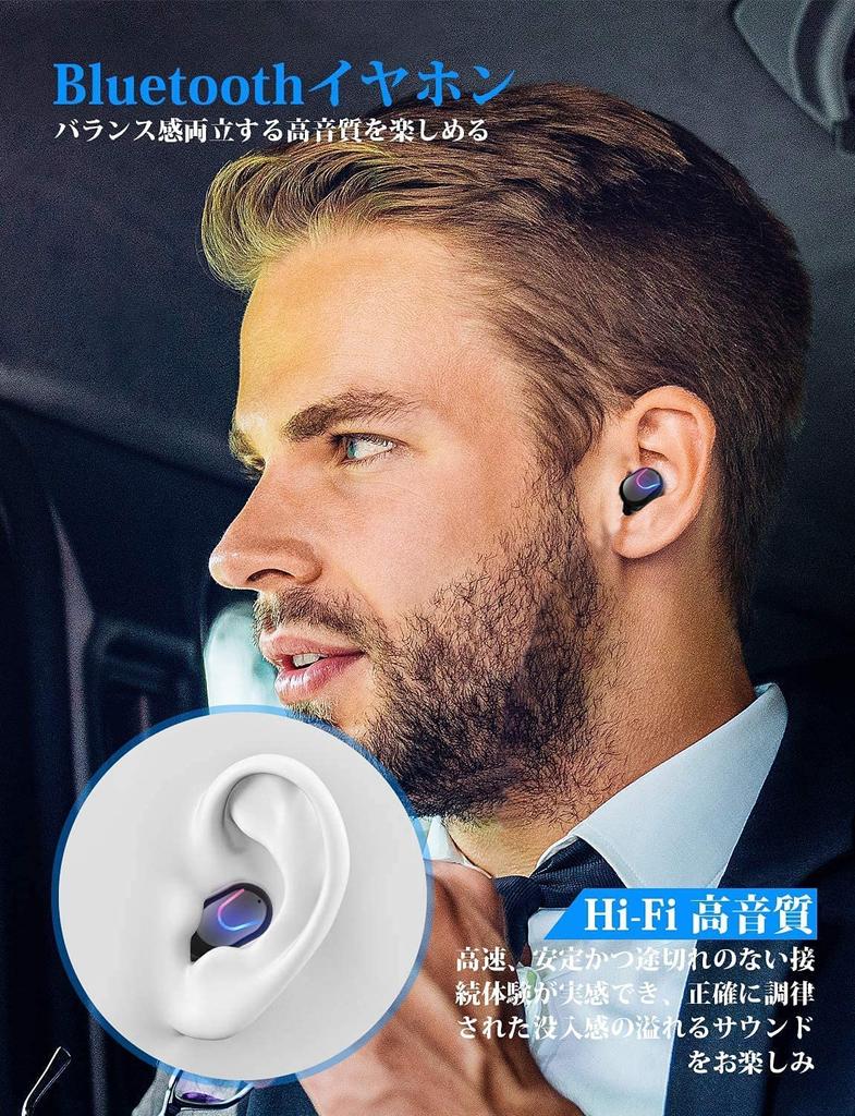 Bluetooth Equipped with Bluetooth Earphones Wireless Earphones Bluetooth Earphones Earphones with 6 Hours Playback Total 200 Hours Playback Comes with