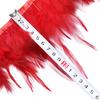 Dyeing Rooster Feathers Trim 4-6Inch Chicken Feather Fringe Ribbon for Clothing Accessories Wedding Decoration Plumas for Crafts
