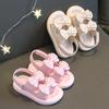 Girls Sandals Bow Knot Sweet Soft Children's Beach Shoes Kids Summer Floral Sandals Princess Fashion Cute High Quality