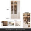 Modern Solid Wood Wardrobe: Light Luxury Storage Solution for Small Apartments
