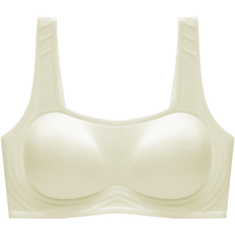 Soft support bra, seamless, light and thin, with double breasts, anti-sagging, top support bra, smooth sexy vest, bra.