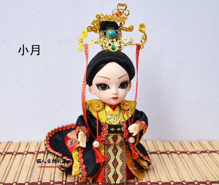 Beijing Tangrenfang Peking Opera Silk Doll, Chinese Traditional Folk Craft Figurine