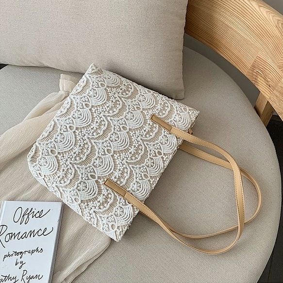 Кружевная сумка через плечо Новая художественная холщовая сумка-сумка