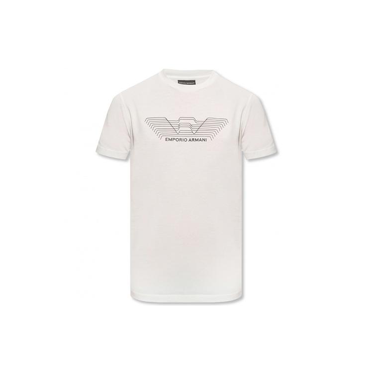 EMPORIO ARMANI SS22 T Shirt Men's White 3L1TFD-1JPZZ-0101