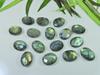 16 шт. 12X17 мм натуральный лабрадорит с обеих сторон шахматной огранки овальный драгоценный камень россыпью LM-1186