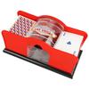 NABESHI Card Shuffler Manual Playing Card Dealer UNO Automatic Dealing Poker Card Game (1 Red)