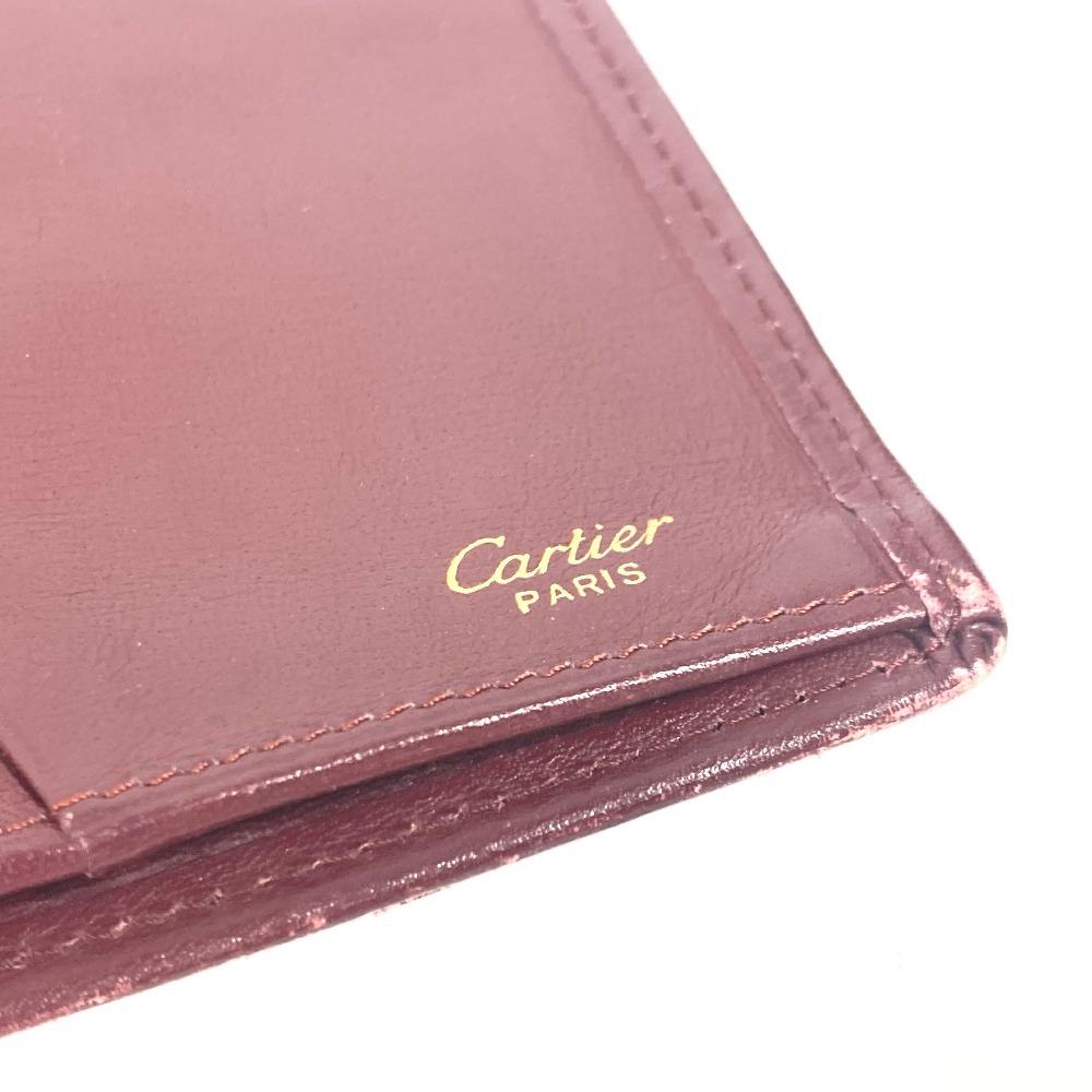 Cartier Кошелек Must de Line Длинный кошелек Длинный кошелек Кожаный бордовый