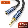 Tooki Aux Cable Jack 3,5 мм между мужчинами и женщинами, удлинительный аудиокабель для динамиков с микрофоном для наушников, удлинительный шнур Xiaomi