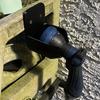 Wall Mounted Hose Nozzle Bracket with Securing Screws Leak Hole for Garden Outdoor Irrigation System Storage