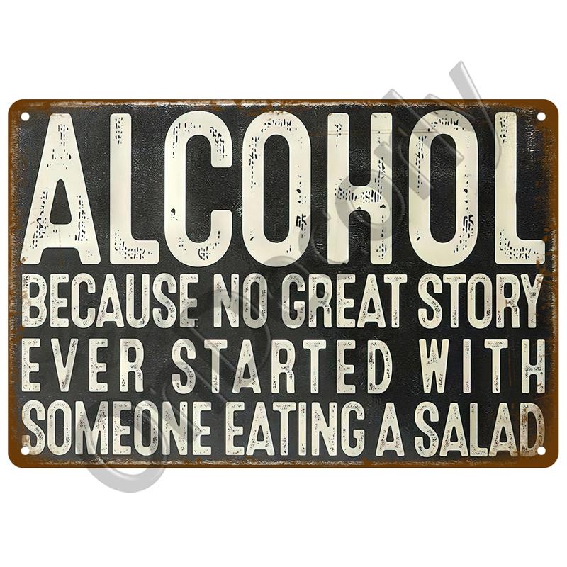 Винтажная домашняя табличка с названием бренда вина и пива, жестяная табличка, декоративная табличка, металлическая табличка, настенный декор, паб, кухня, бар, мужской пещерный клуб, украшение