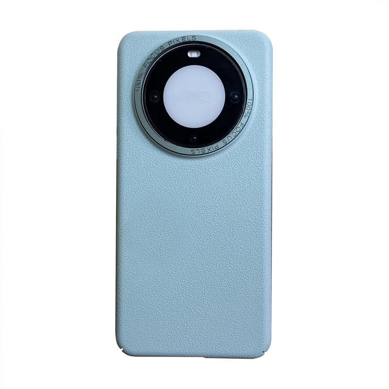 Для Huawei Mate 60 Pro Plus RS Ultimate прочный металлический чехол с большой дыркой в оправе объектива Litchi Grain PC, защитный чехол от отпечатков пальцев, задняя крышка-оболочка