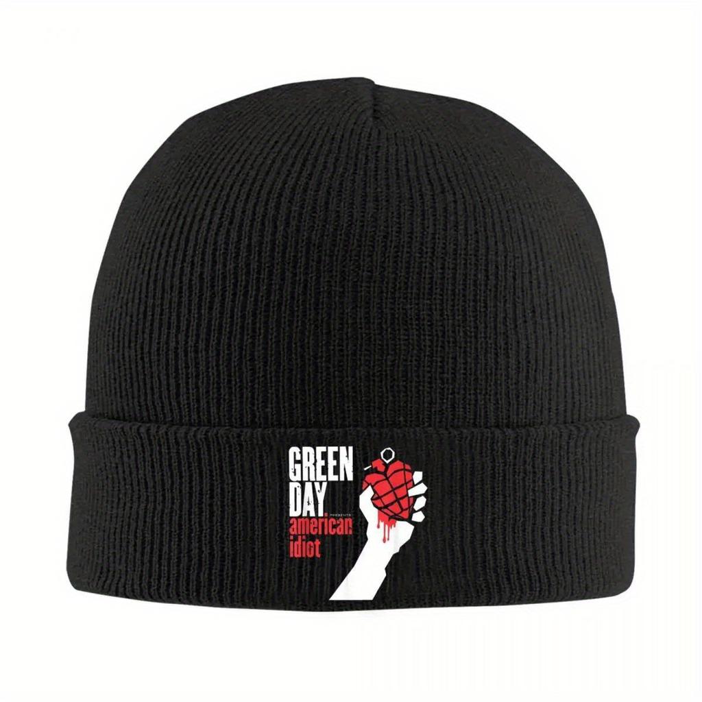 Green Day American Idiot Вязаные Шапки Осень Зима Шапки-Бини Новые Хип-Хоп Фанаты Кепки Женские Мужские Акриловые Модные Шапки-Бини