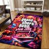 Grand Theft Auto2 Flannel Pattern Square Carpet,Area Rug,Carpet Rug for Living Room Bedroom Sofa Playroom Decor,Non-slip Floor Mat