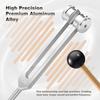 Tuning Fork Set 128hz/528hz Aluminum Alloy Sensory Tuning Fork with Hammer Yoga