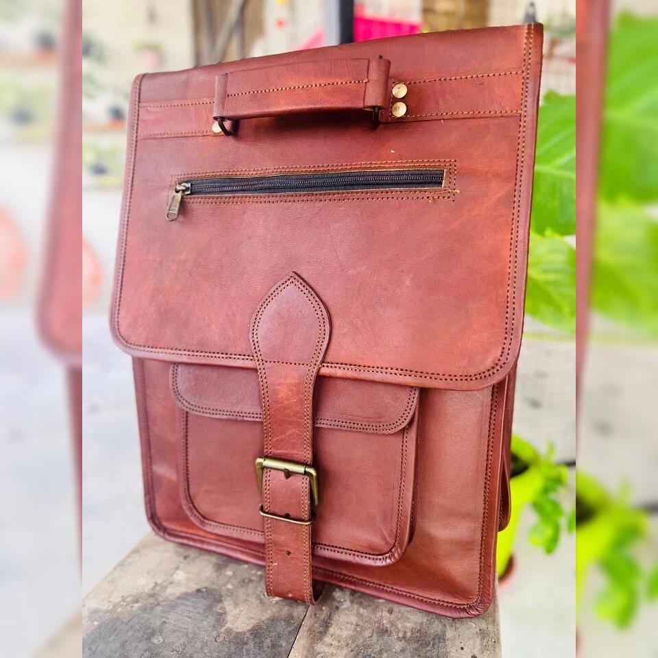 Новая сумка из козьей кожи, рюкзак для ноутбука, мужской рюкзак для путешествий и женщин