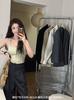 Summer thin threaded small square collar integrated cup vest women's seamless high elastic slim fit inside and outside wear thin underwear women