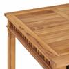 Garden Dining Table 80 x 80 x 80 cm Solid Teak Wood