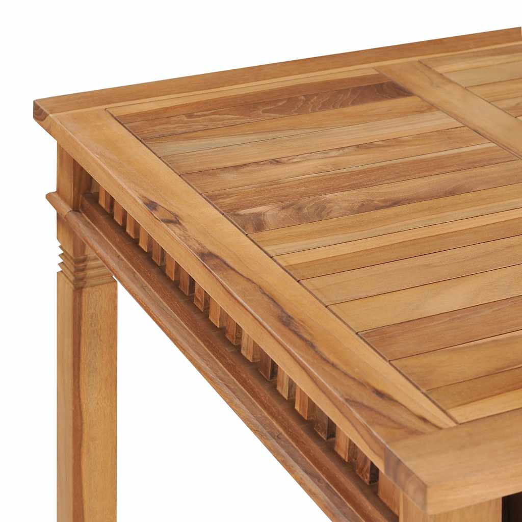 Garden Dining Table 80 x 80 x 80 cm Solid Teak Wood