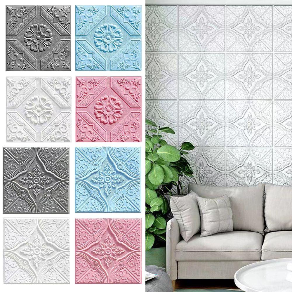 Звукоизоляция стерео наклейки на стену 35*35 см самоклеящиеся обои для гостиной спальни