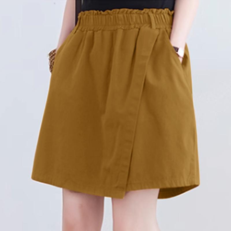 ZANZEA Женские повседневные свободные летние короткие брюки с эластичной резинкой на талии