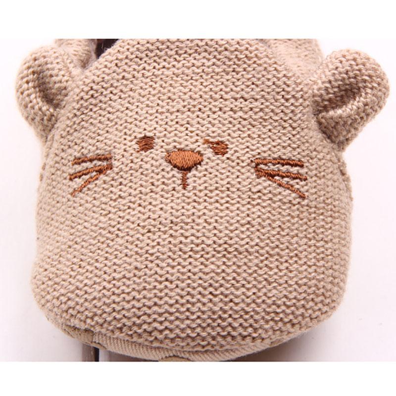 Новая вязаная хлопковая детская обувь с героями мультфильмов, очаровательные тапочки для малышей, вязаная обувь для кроватки для маленьких мальчиков и девочек