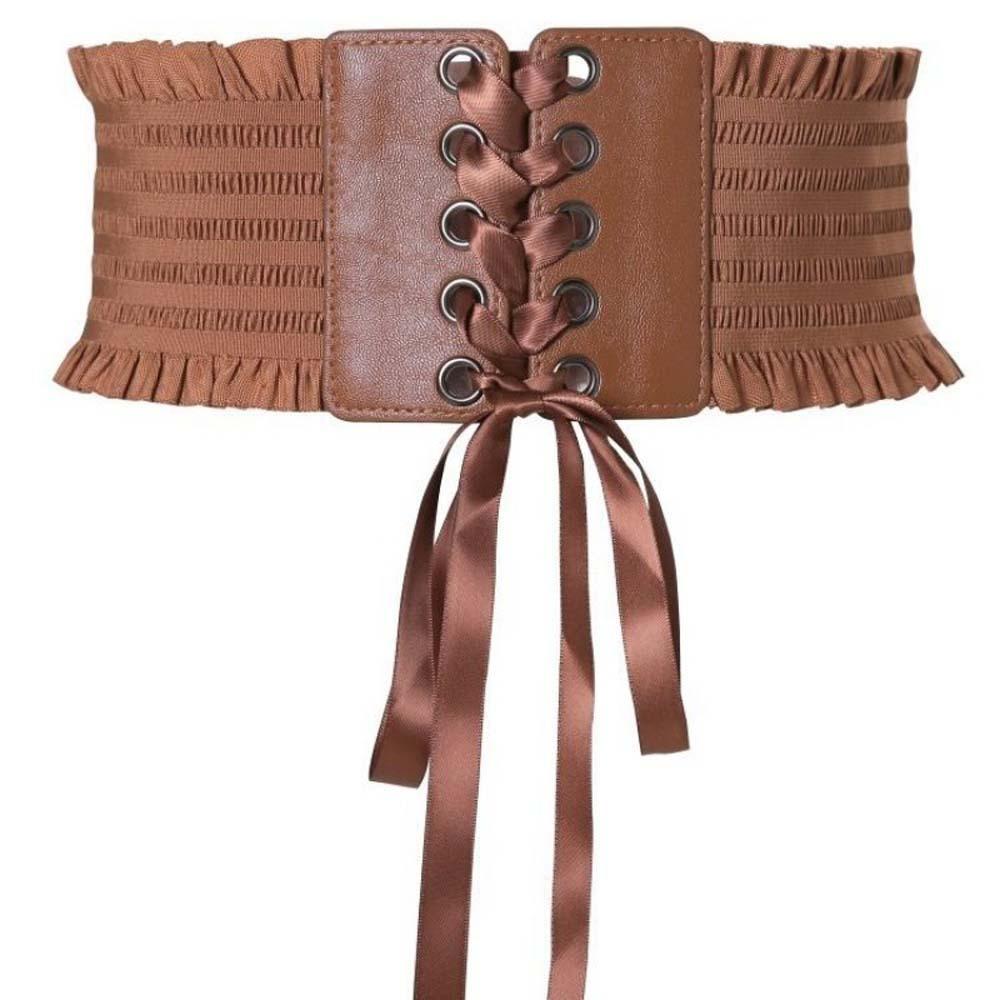 Polyester Elastic Pleated Cummerbunds Strap Rope Elastic High Wide Belt Wide Corset Waistband  Gift