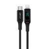 Кабель USB-C - Lightning, сертифицированный Acefast MFI, 1,2 м, 30 Вт, 3 А, черный (С6-01)
