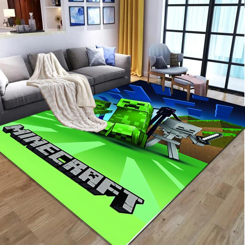 Gamer Pattern Rug, Indoor/Outdoor Mat, for Picnic, Gameroom, Bedroom, Office, Living Room, Home Decor Carpet, Birthday Gift