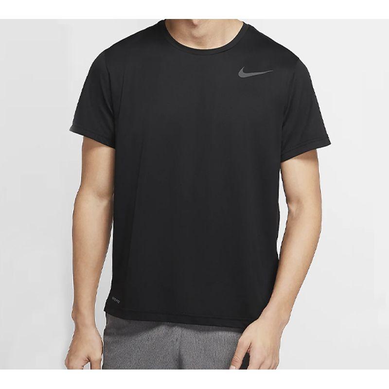 Nike Pro Повседневная футболка с логотипом и круглым вырезом с коротким рукавом, мужские топы, черный CJ4612-010