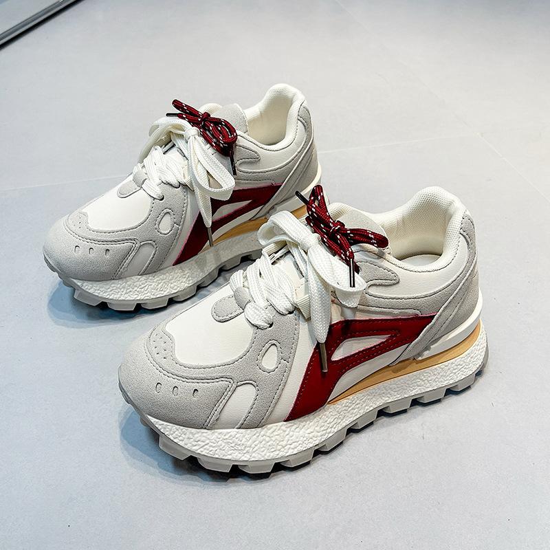 Inner height-increasing women's shoes 2025 new autumn thick-soled super-fire sports shoes running shows small and light Forrest Gump dad shoes