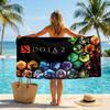 Пляжное полотенце Dota Fashion: Идеально для летних приключений Мягкое, впитывающее и быстросохнущее, подходит для плавания и купания