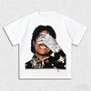 Белая сверкающая перчатка в стиле Майкла Джексона MJ Уличный трендовый бренд T-and детская футболка Хлопковая футболка с принтом Мужская женская летняя уличная одежда