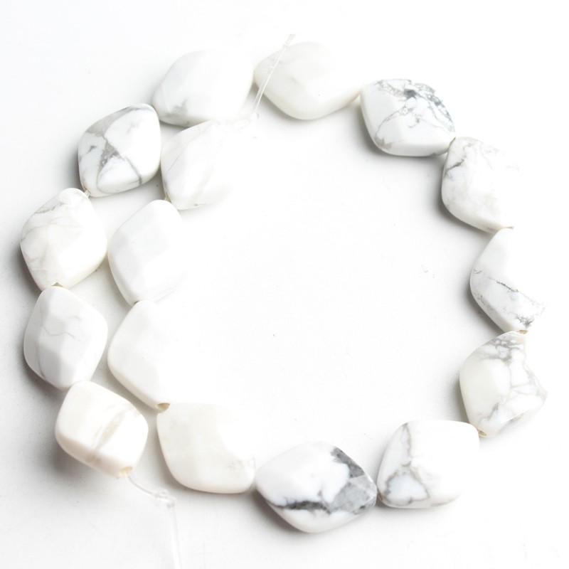 10x13 мм натуральный граненый камень ромбовидные бусины для изготовления ювелирных изделий DIY браслет 16 шт. бусины