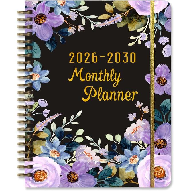 2026-2030 Monthly Planner, 5 Year Calendar Planner, Jan 2026 - Dec 2030, 8.3" x 6", Year Planner with Twin-Wire Binding, Holiday Reference, Notes