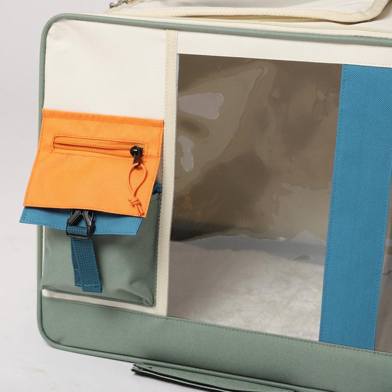 Pet Cat Carrier Backpack Trolley Suitcase Large Capacity Travel Rolling Bag for Multi Cats Dogs