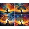 Diamond Painting Tree Scenic Cross Stitch Landscape Diamond Embroidery Handmade Art Rhinestone Picture New Arrival