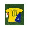 Бразилия 2023/24, новый сезон, детские трикотажные шорты Neymar Jr, носки, комплект из 3 шт.