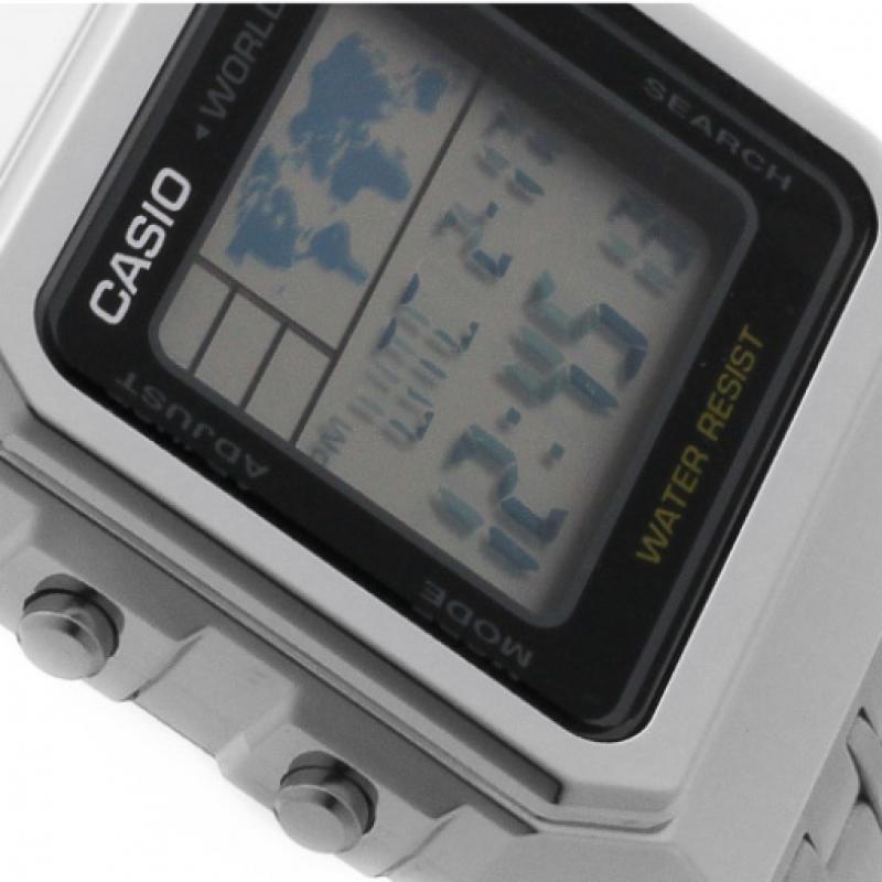 Casio A500wa 1df A500wa 1 Цифровые Квадратные Винтажные Ретро Мировое Время Универсальные Металлические Часы