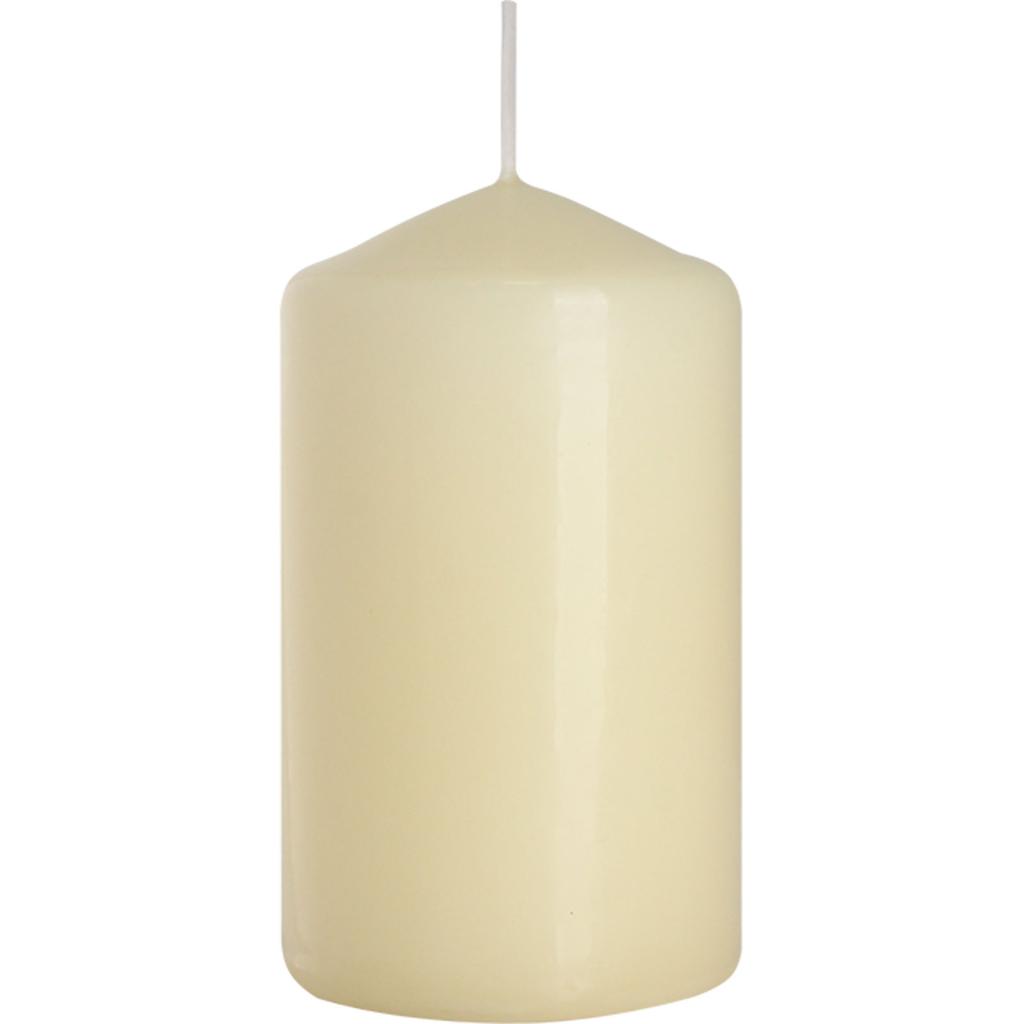 3x Pillar Candle Ivory 60 x 100 mm