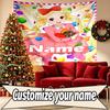 Custom Name Personalized Candy Crush Saga Print Tapestry, Wall Art Decor, Bedroom, Dorm, Apartment, LivingRoom, Party Backdrop, Gift for Birthday